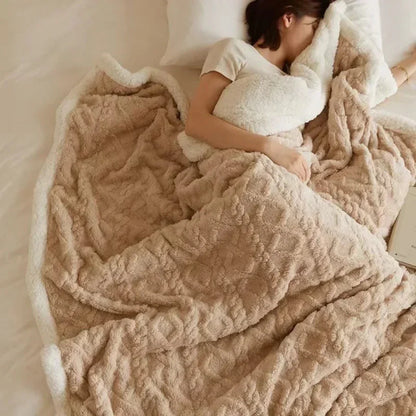 Plush Winter Throw Blanket Thick