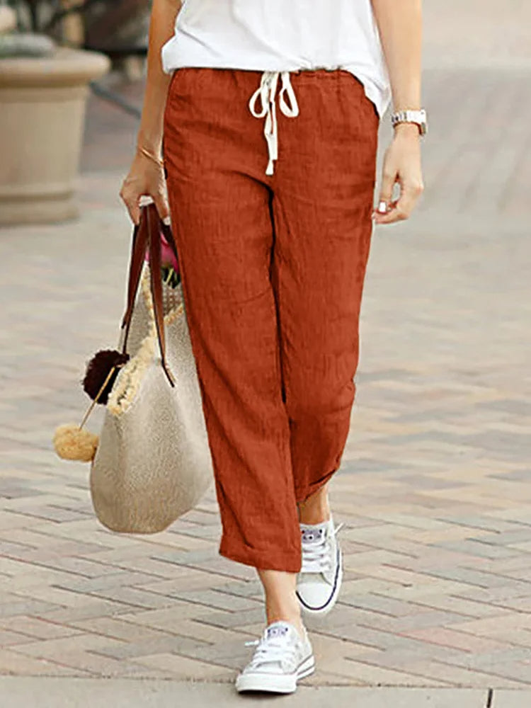 Women's Cropped Trousers Elegant