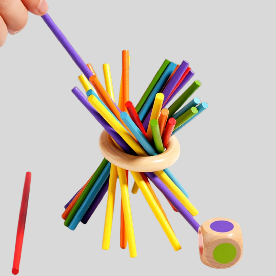 Wooden 3-In-One Game Stick