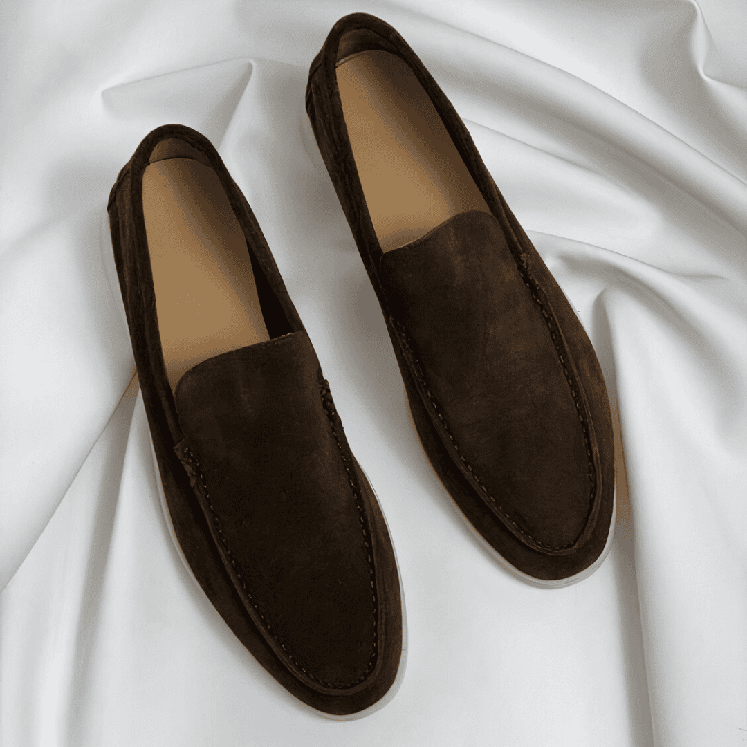 Ethan Men's Leather Loafers Comfortable Black