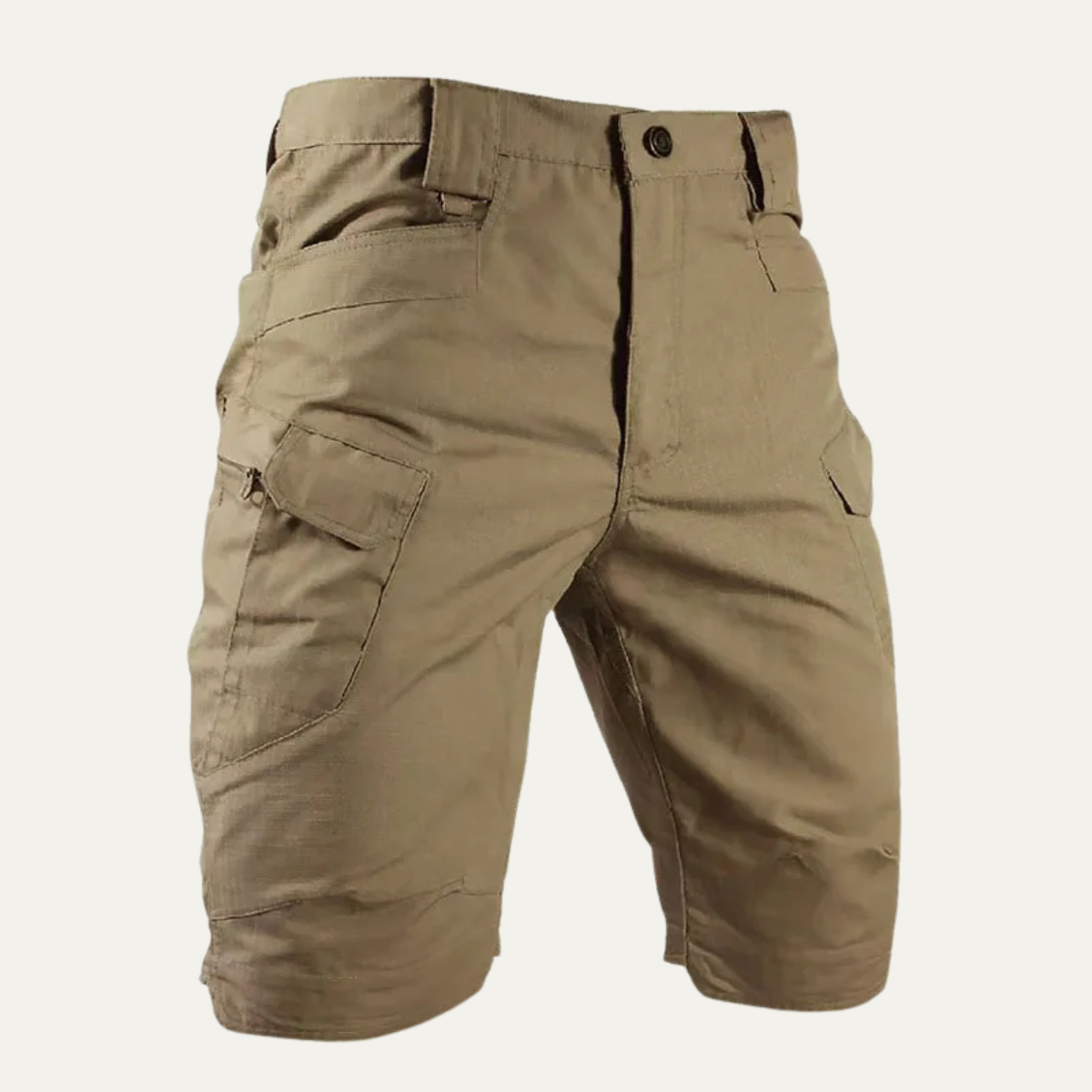 Men's Cargo Shorts Cotton Summer Beige - Vonnera