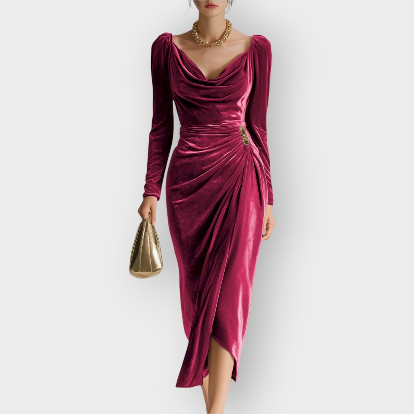 Women's Midi Dress Elegance - Vonnera