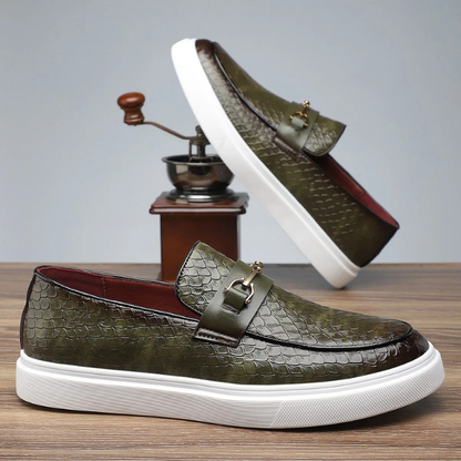 Men's Slip-On Loafers Textured Upper
