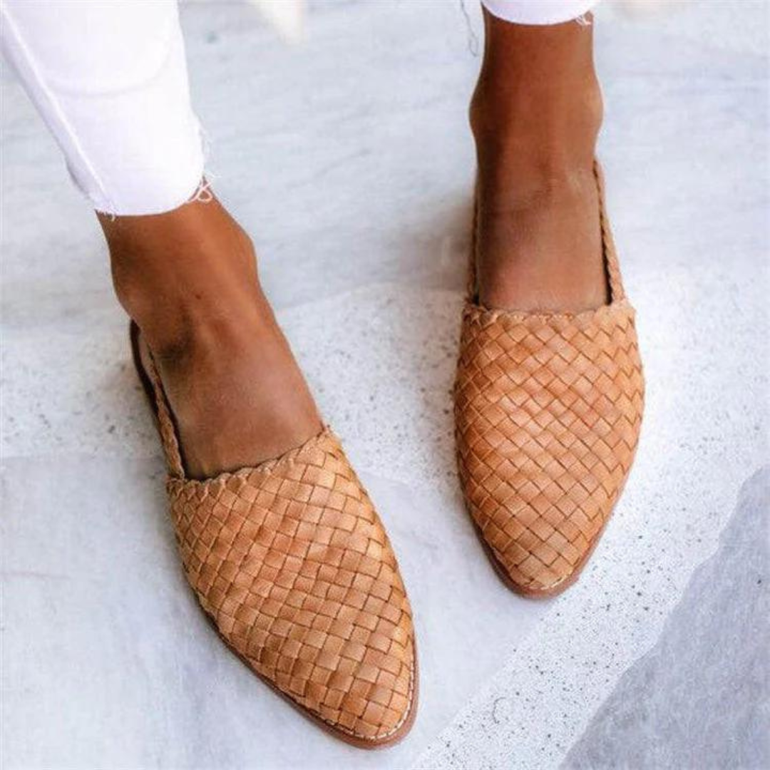 Women's Slingback Woven Loafers