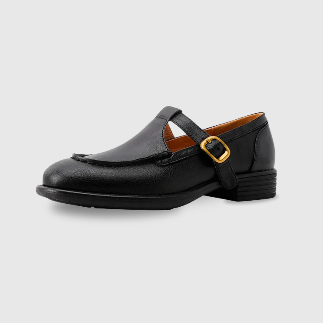 Delia Women's Mary Jane Shoes Low Heel Round Toe