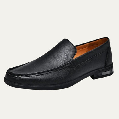 Bellgrave Men's Slip On Loafers Classic Leather Black