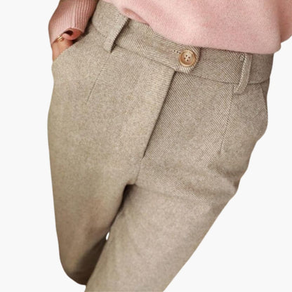 Women's High Waist Straight Leg Pants