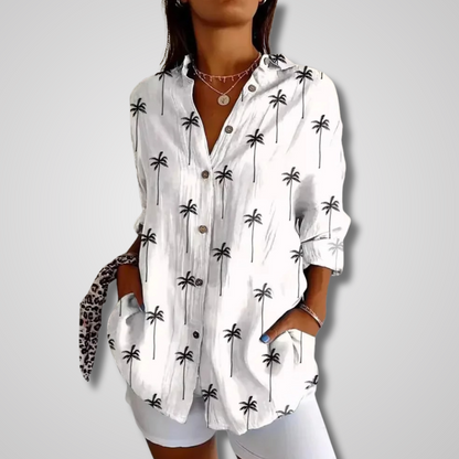 Women's Button Down Blouse Vintage Style