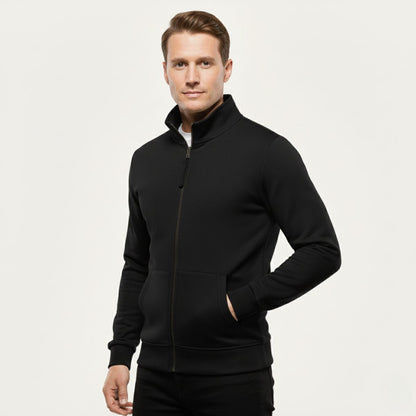 Men's Cotton Zip Up Jacket With Pockets