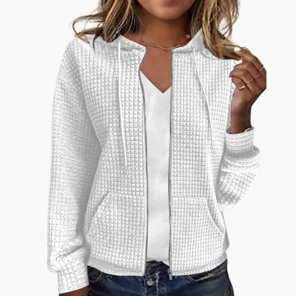 Women's Zip Up Hoodie Drawstring