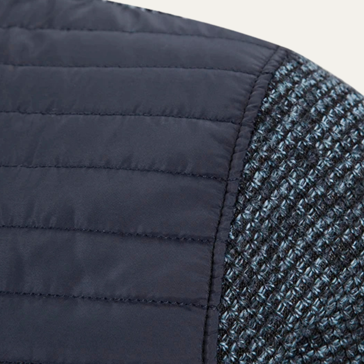 Men's Padded Stand Collar Winter Zip Jacket