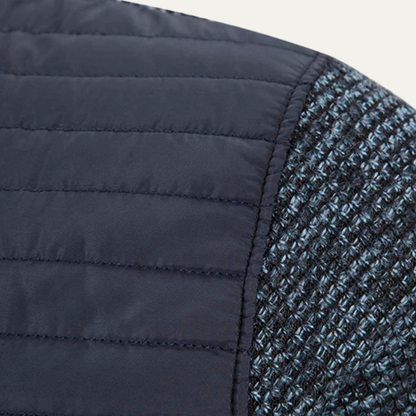 Men's Padded Stand Collar Winter Zip Jacket