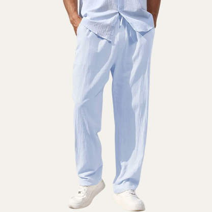 Men's Linen Straight Leg Pants Lightweight
