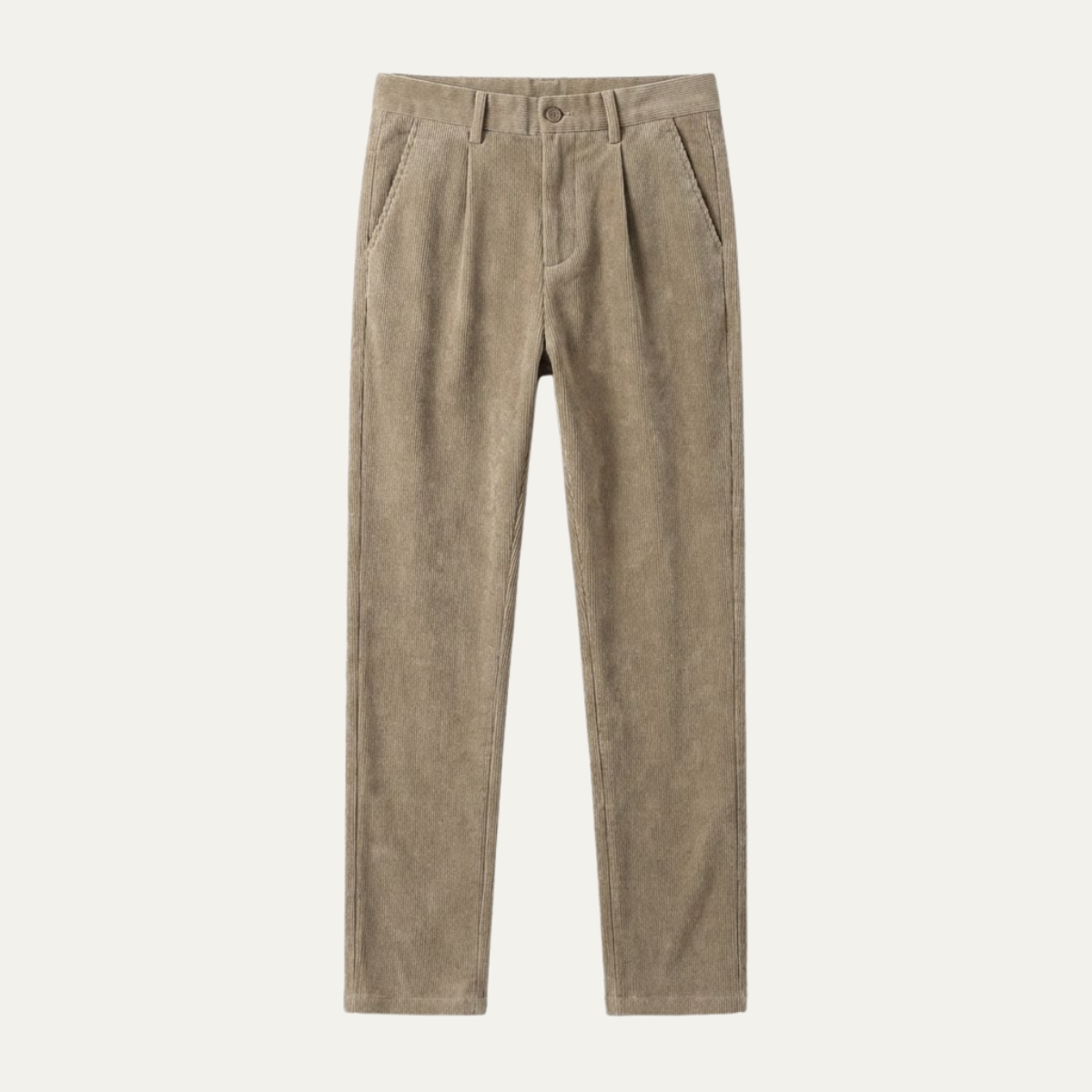 Men's Corduroy Casual Pants Elastic Waist