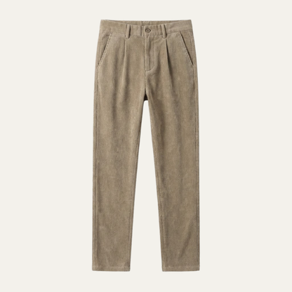Men's Corduroy Casual Pants Elastic Waist