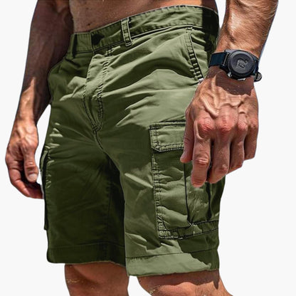 Men's Cargo Shorts Elastic Waist Khaki