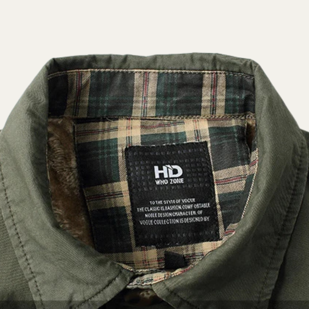 Men's Fleece Lined Plaid Jacket
