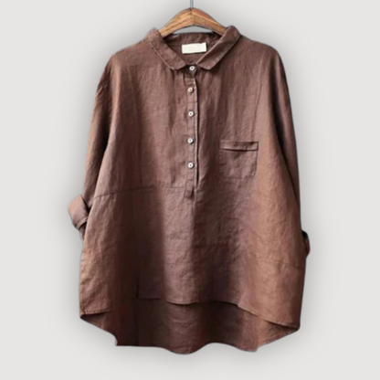 Women's Relaxed Fit Linen Blouse