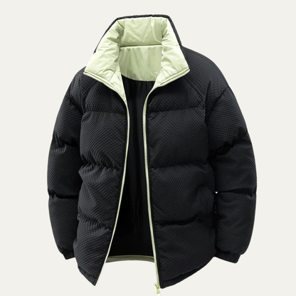 Alderfall Men's Puffer Jacket Warm Contrast Color - Vonnera