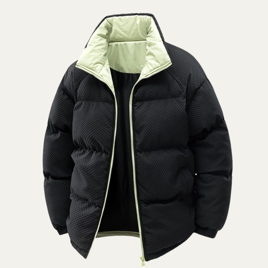 Alderfall Men's Puffer Jacket Warm Contrast Color - Vonnera