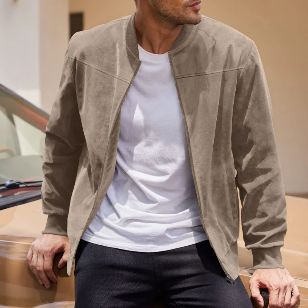 Mayfair Men's Suede Casual Jacket