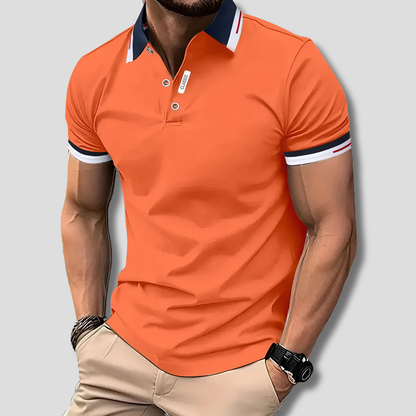 Men's Polo Shirt Cotton Classic Fit White - Vonnera