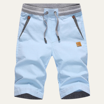 Men's Drawstring Jogger Shorts Red