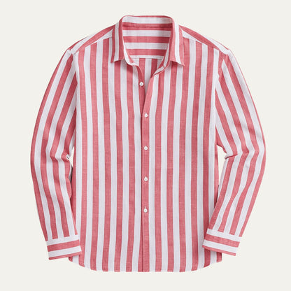 Men's Linen Striped Shirt - Vonnera
