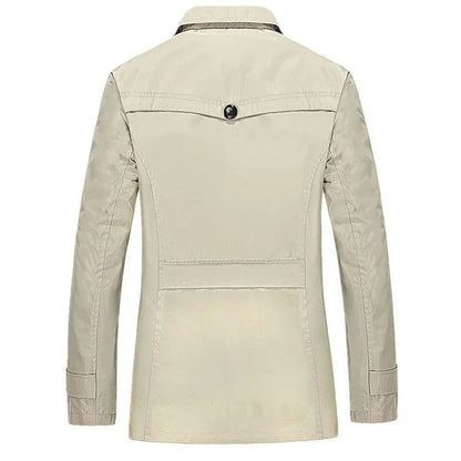 Mauro Icardi Men's Trench Coat Elegant Wool