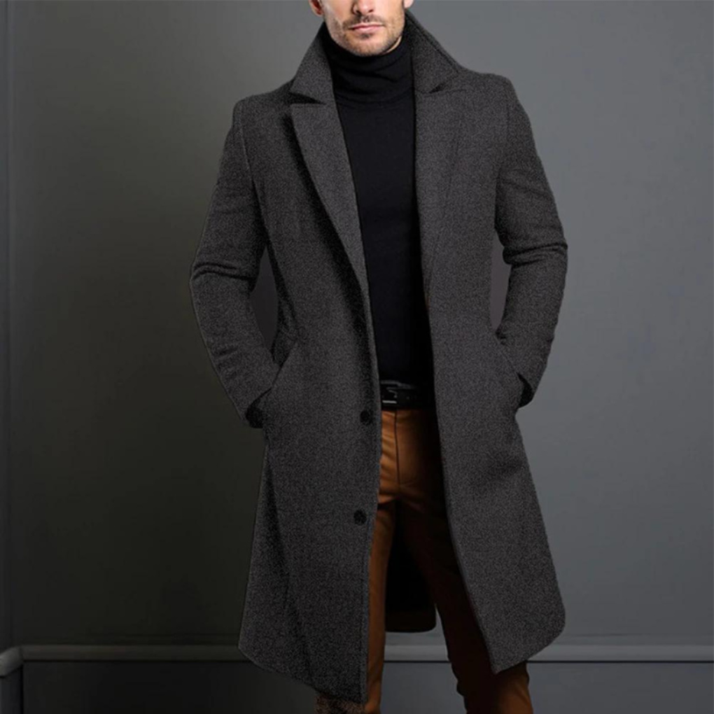Men's Wool Coat Classic Style