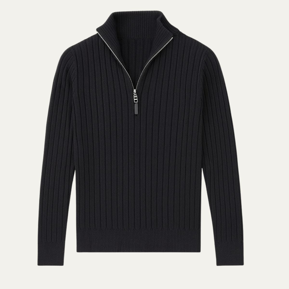 Men's Quarter Zip Sweater Old Money Color