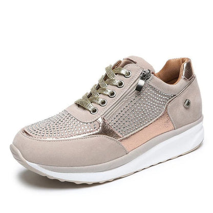 Women's Crystal Accent Platform Sneakers