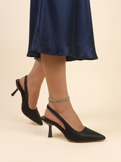 Women's Stiletto Pumps Pointed Toe Slingback High Heel - Vonnera