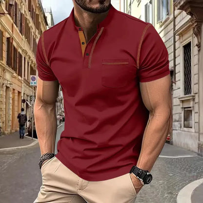 Men's Polo Shirt Cotton Elegant White