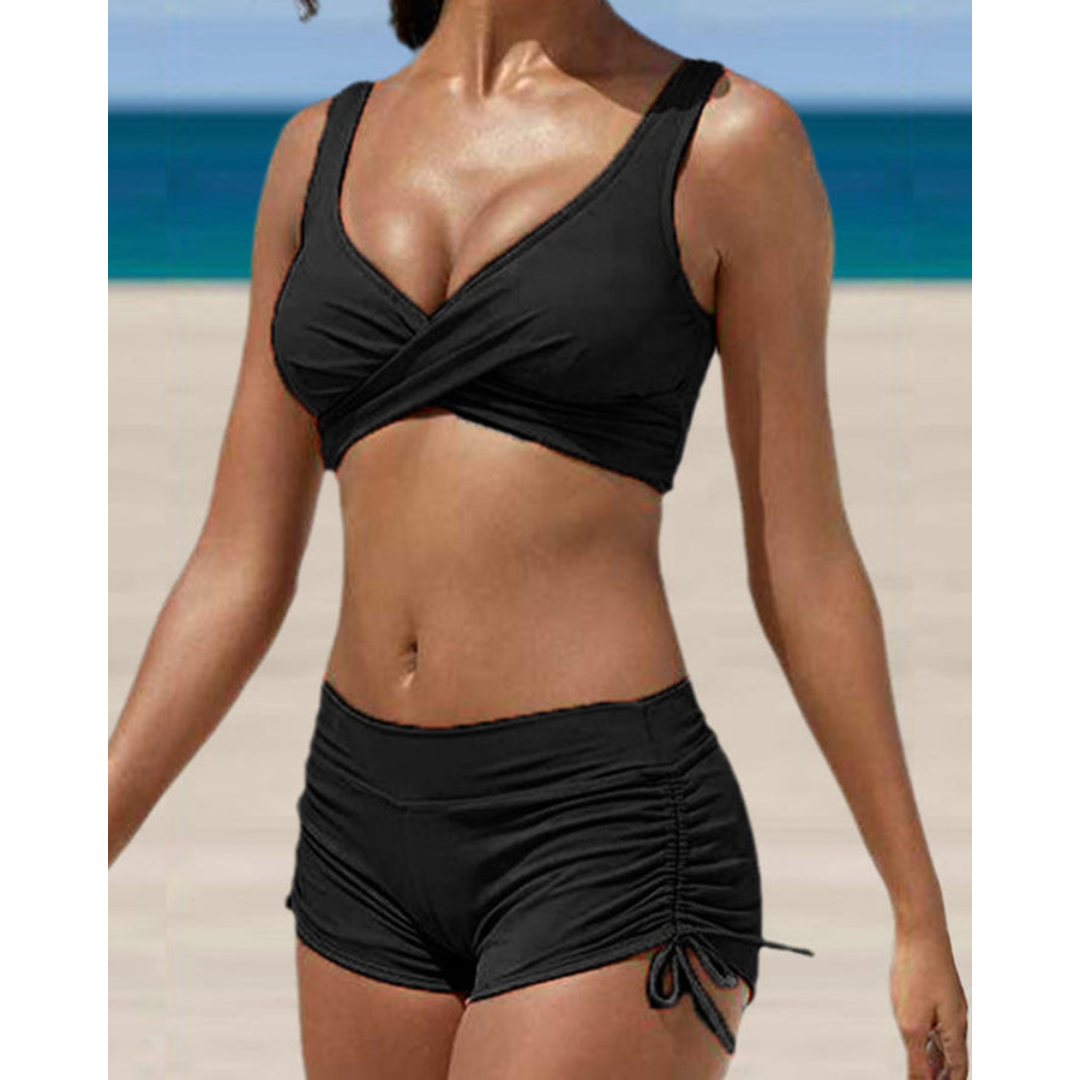 Women's Adjustable Two Piece Printed Swimsuit