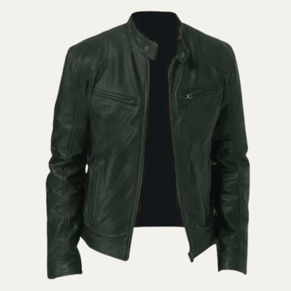 Men's Vintage Leather Biker Jacket