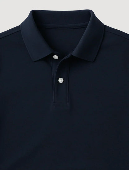 Men's Navy Blue Polo Shirt Cotton