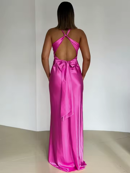 Women's Sleeveless Party Dress Chic Design