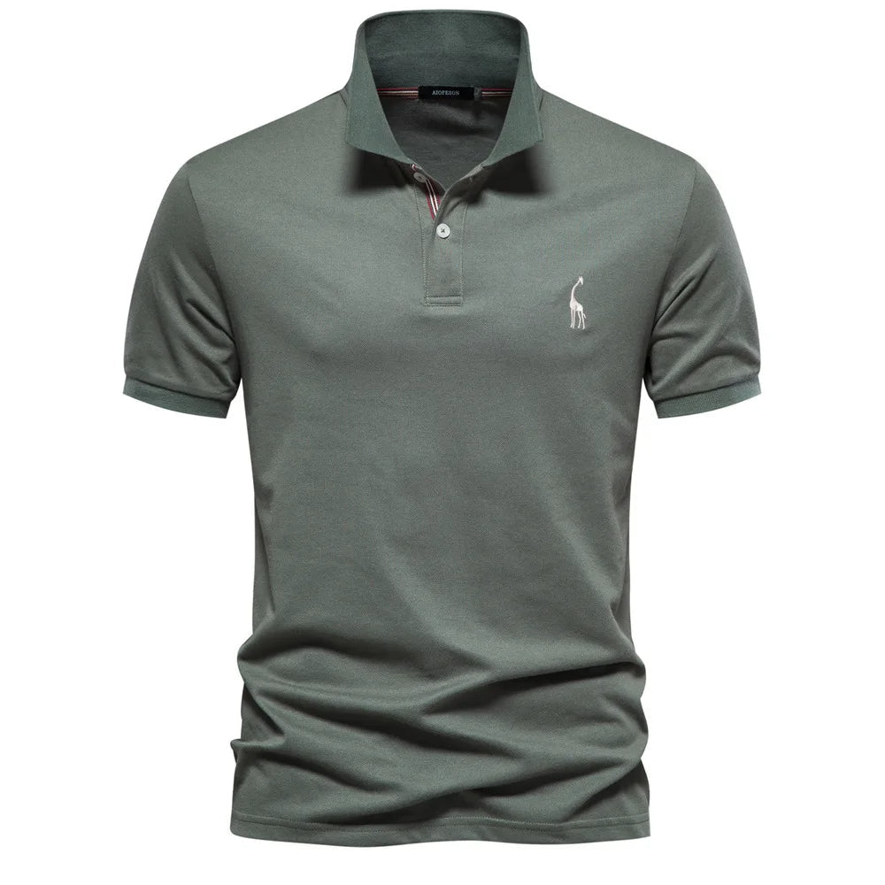 Men's Polo Shirt Embroidered Classic Style