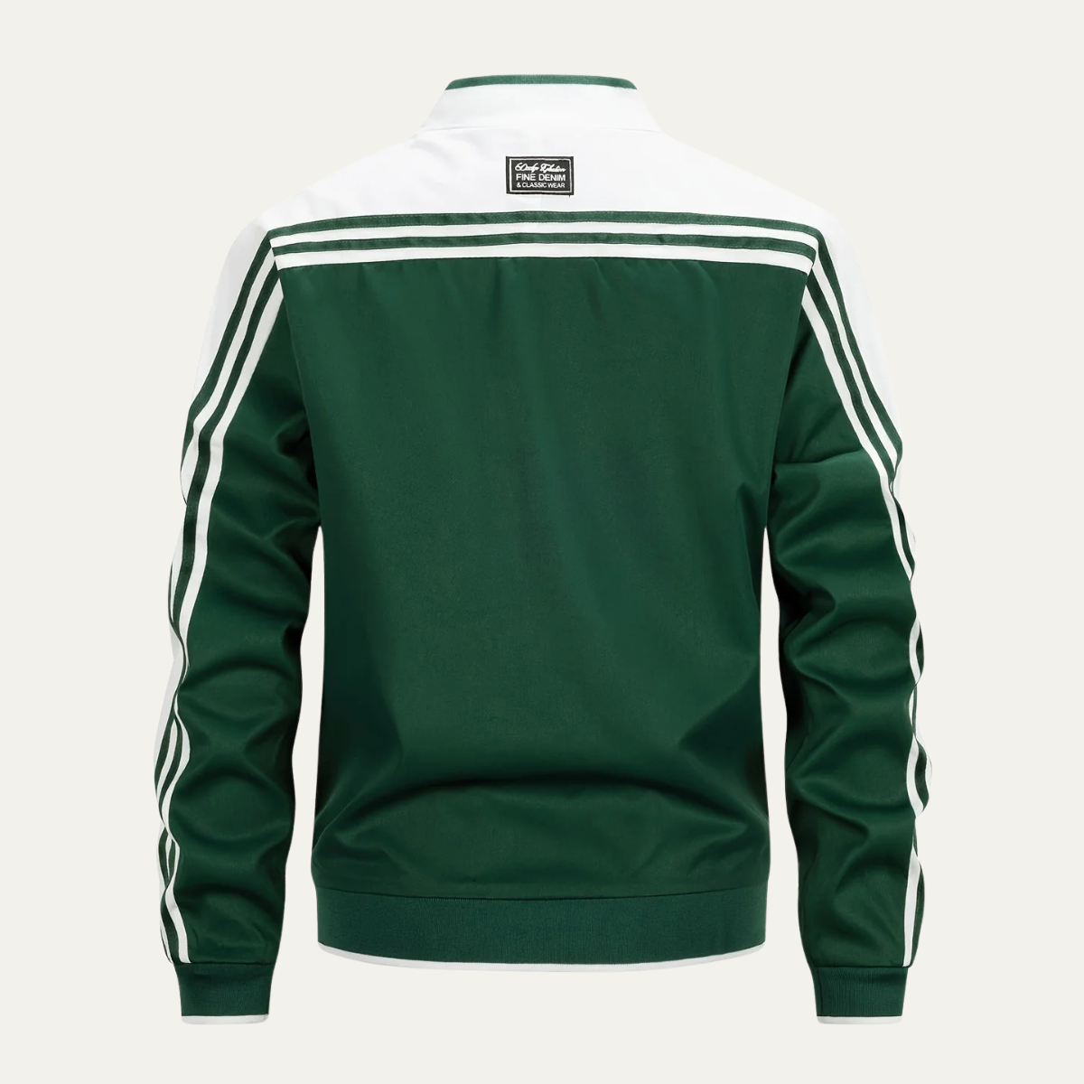 Men's Lightweight Zip Up Track Jacket Breathable Striped