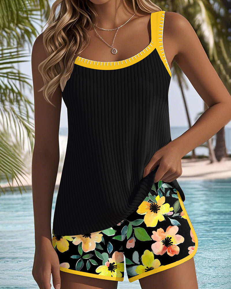Women's Tummy Control Tankini Swimsuit