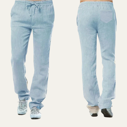 Men's Cotton Linen Drawstring Pants