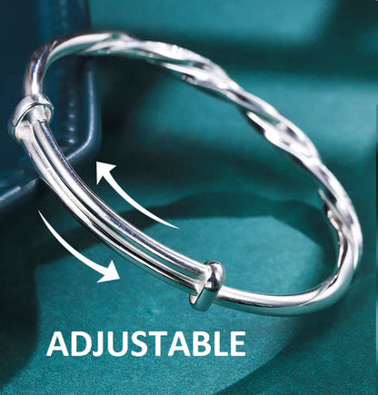 Silver Twisted Chain Bracelet