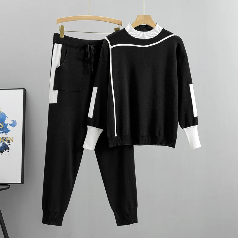 Women's 2-Piece Knitted Set Warm