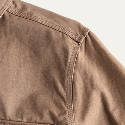Men's Utility Shirt Jacket Vintage Washed Cotton