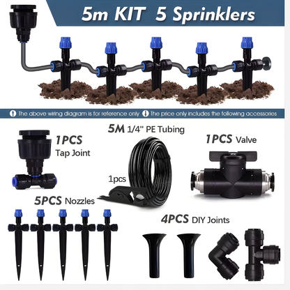 Adjustable Garden Irrigation System Flexible Sprinklers - Vonnera