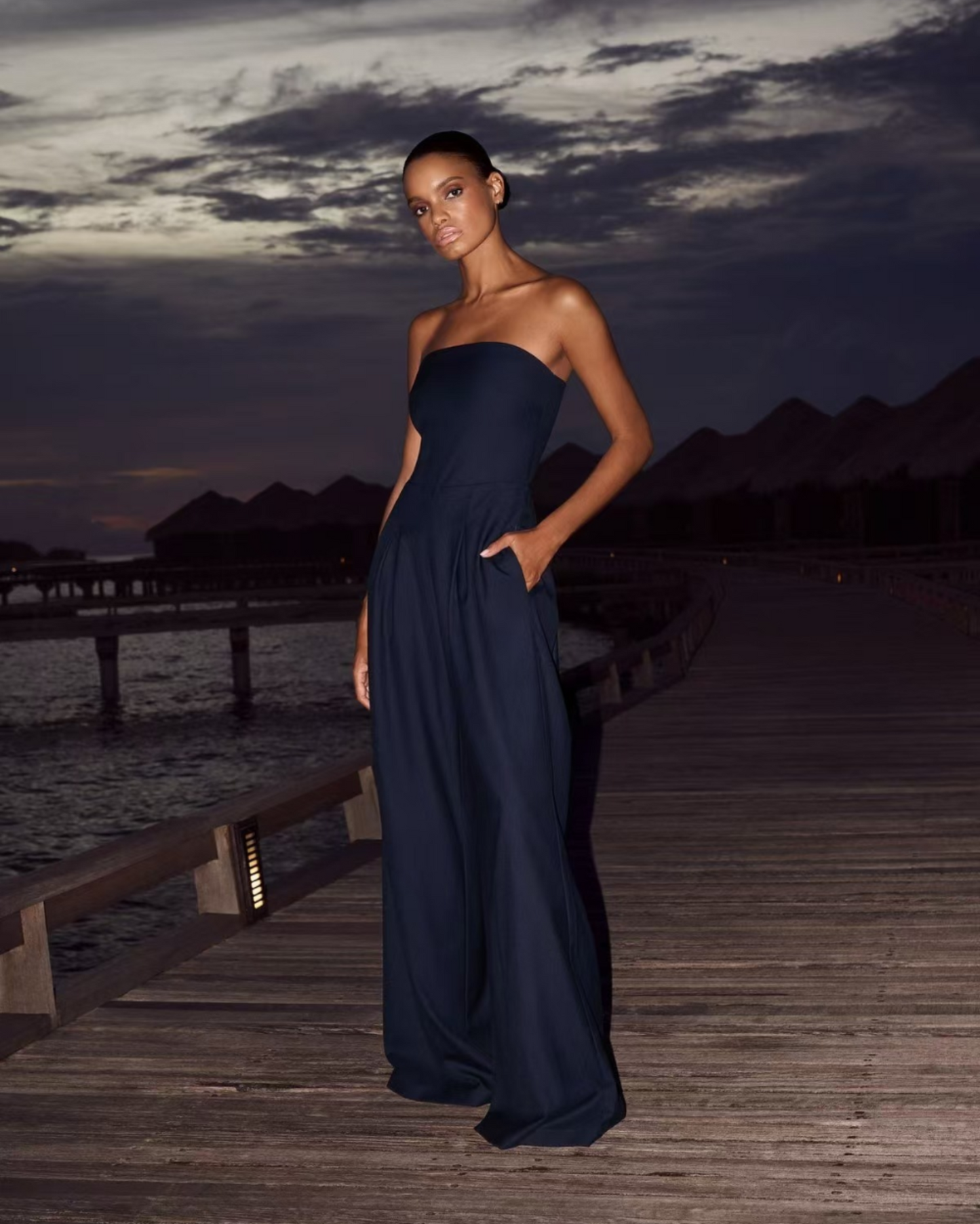 Women's Strapless Bodysuit Luxe Velvet