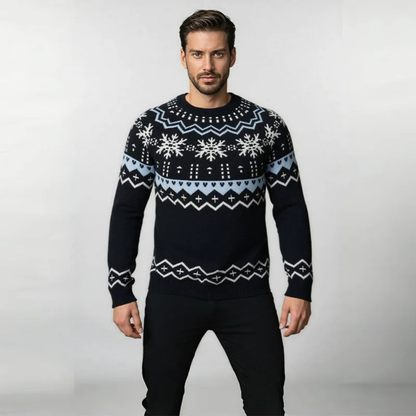 Men's Round Neck Knit Christmas Sweater