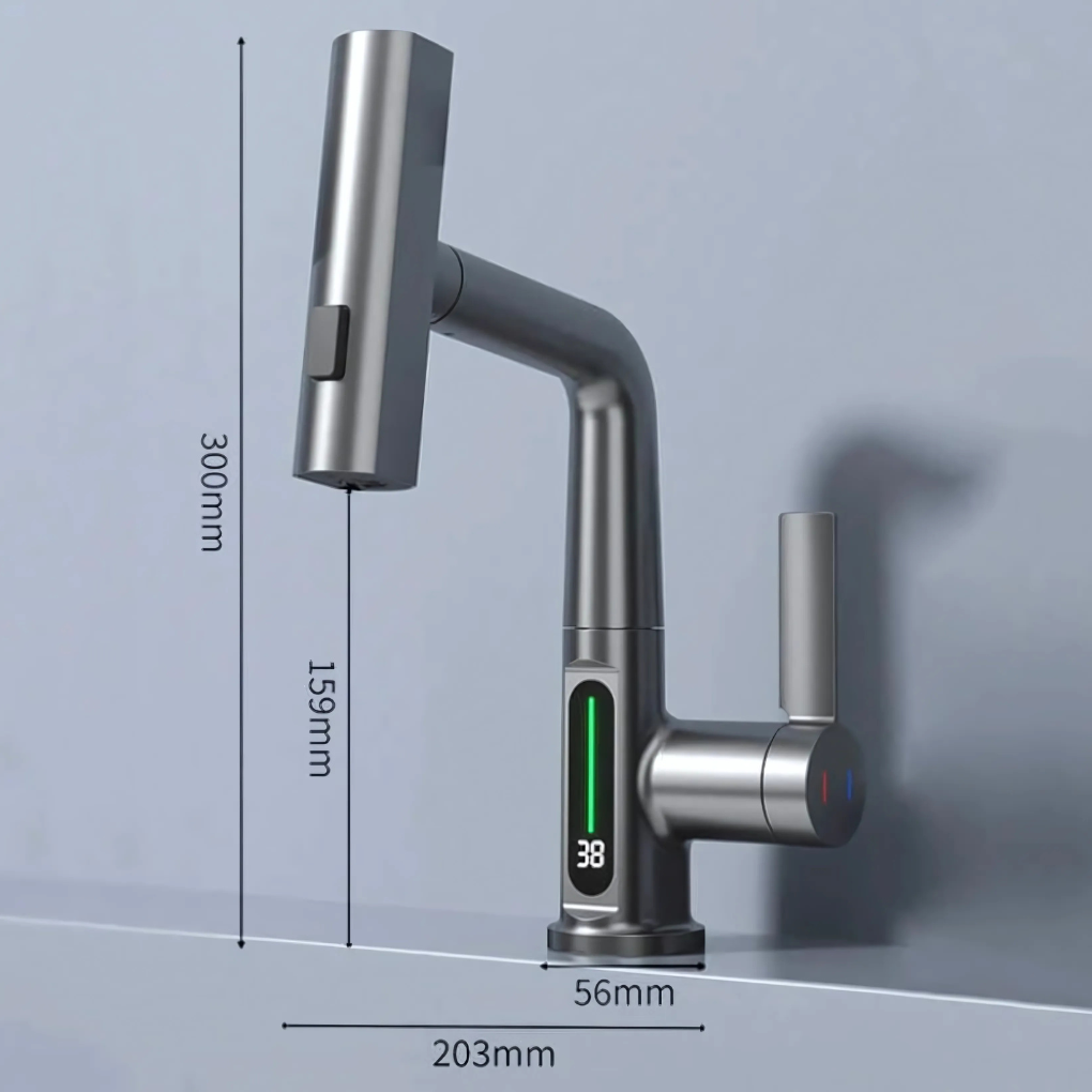 Flexible Led Kitchen Bathroom Faucet