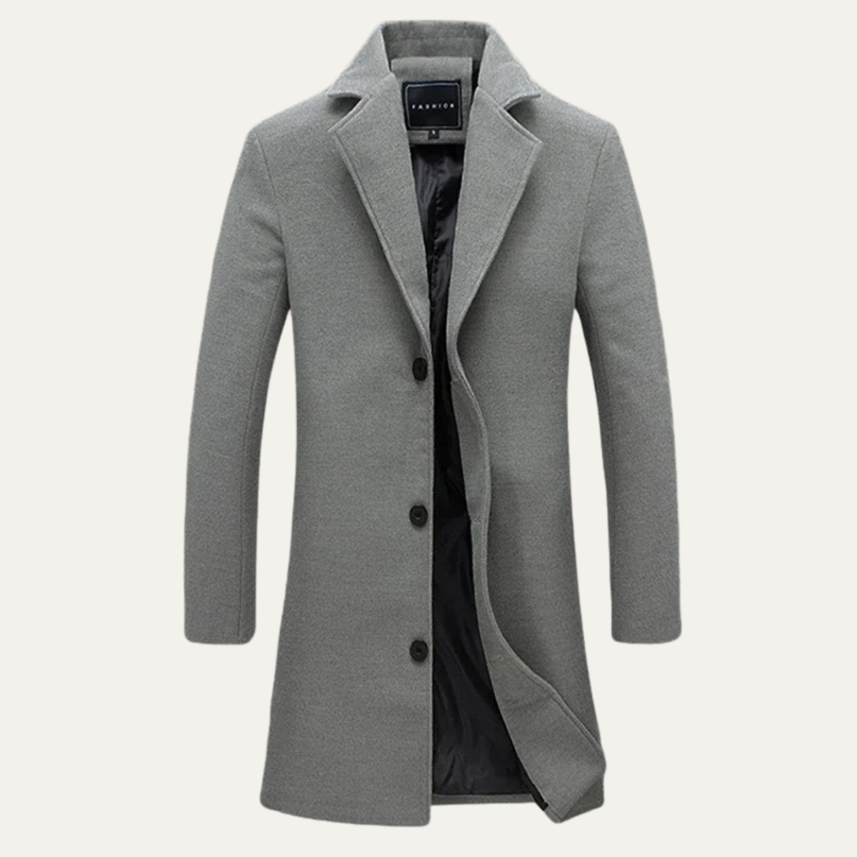 Men's Long Wool Coat Smart Casual